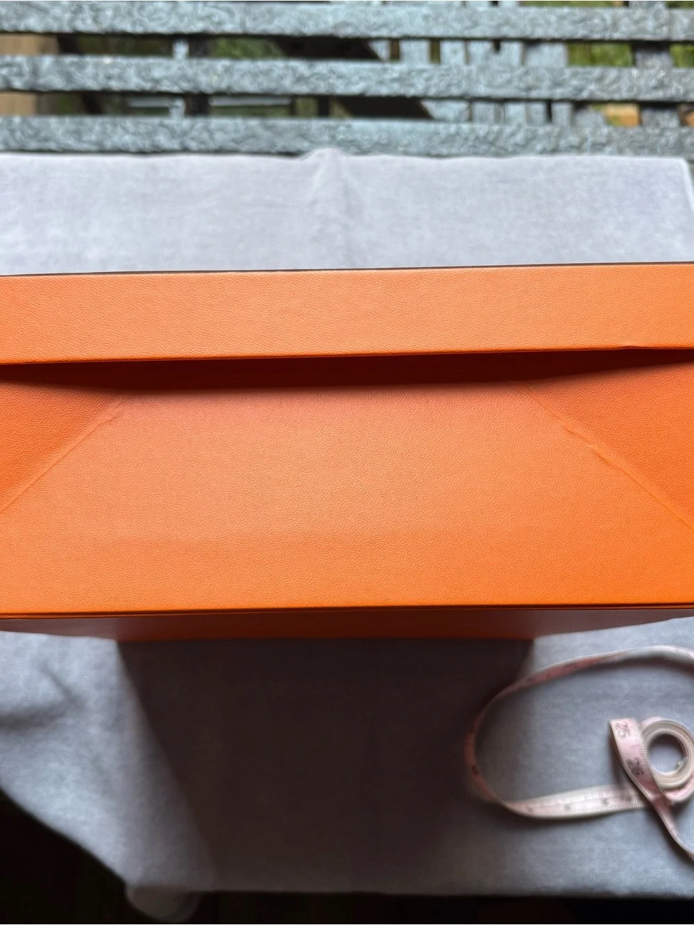 Hermes Iconic Orange with Brown Edge Luxury Gift and Storage Box